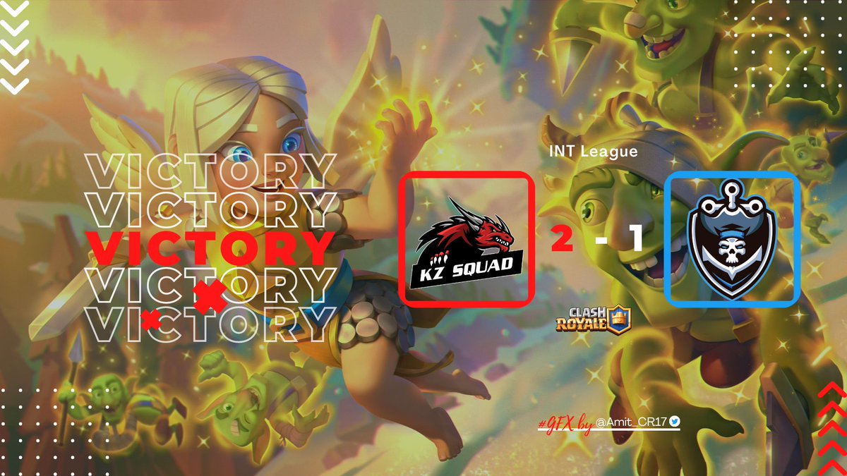 KZ Squad (@kzsquad14) on Twitter photo Victory for KZ Squad:
📊 | 2-1
🏆 | <a href="/INTLeague03/">INT League</a>
🆚️ | <a href="/TeamPiratesOP/">Team Pirates Esports</a>
👨🎨 | <a href="/Amit_CR17/">Amit</a>
👑 | <a href="/xbowisgod/">Knobbelboy</a>
👤 | <a href="/kiki_cr1/">Kiki CR</a>
👤 | <a href="/PotokSuvi/">Suvi Potok</a>
👤 | @Demonhack_
👑 | <a href="/xbowisgod/">Knobbelboy</a> Victory for KZ Squad:
📊 | 2-1
🏆 | <a href="/INTLeague03/">INT League</a>
🆚️ | <a href="/TeamPiratesOP/">Team Pirates Esports</a>
👨🎨 | <a href="/Amit_CR17/">Amit</a>
👑 | <a href="/xbowisgod/">Knobbelboy</a>
👤 | <a href="/kiki_cr1/">Kiki CR</a>
👤 | <a href="/PotokSuvi/">Suvi Potok</a>
👤 | @Demonhack_
👑 | <a href="/xbowisgod/">Knobbelboy</a>