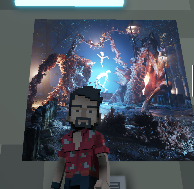 popwicklover14's tweet photo. @TheSandboxGame @MOCDA_ I just participated in the #TheSandbox weekly contest for a chance to win 200 mSAND! Here is my favorite piece from the ‘Impossible Worlds’ exhibition, check out my screenshot below!
👇 https://t.co/rAAWuSKujC