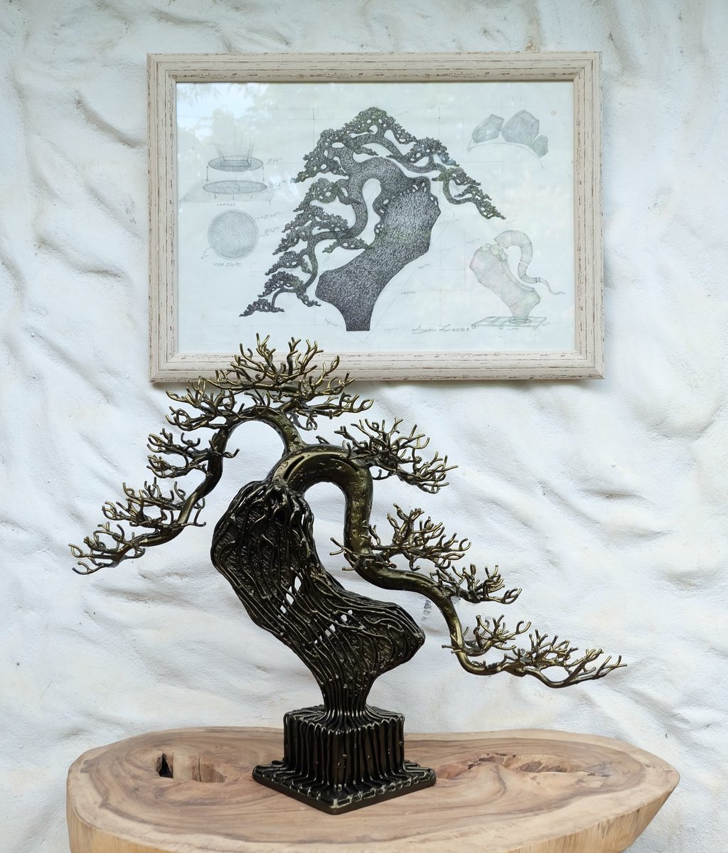 SoftasMetal's tweet photo. Title : Simnple AP.
Date : 20 June 2022
Dimesion : H.50 W.​65 H.22 cm.
Material : Steel​ Welding
#Art #Design #lronArt #MetalArt #SteelArt #IronWork #Drawing #Welding #Sculpture #Tree #Handmade #Bonsai #IronTree #IronFlowers #Souvenir #ประติมากรรม #ศิลปะ #งานเหล็ก #บอนไซ​ #ต้นไม้ https://t.co/HXh8UGznnt