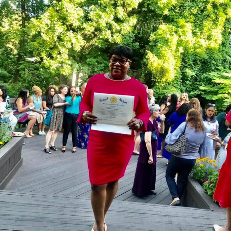 It was an honor to receive a Senate and General Assembly Citation from Senator Nellie Pou as a women of character and determination whose efforts have brought pride and distinction to her community and this State as a graduate of Emerge New Jersey.