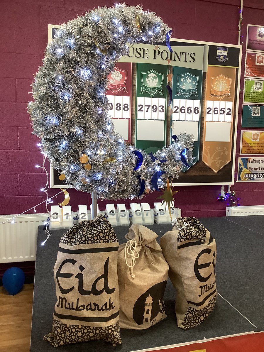 AdderleySchool's tweet photo. Today in assembly children learned more about the special sacrifice Prophet Ibrahim (PBUH) made. Happy Eid to all those celebrating over the weekend! We look forward to seeing you back in school on Monday! #EidulAdha #Celebrations #RMSE #EidMubarak https://t.co/mQlpJUBHny