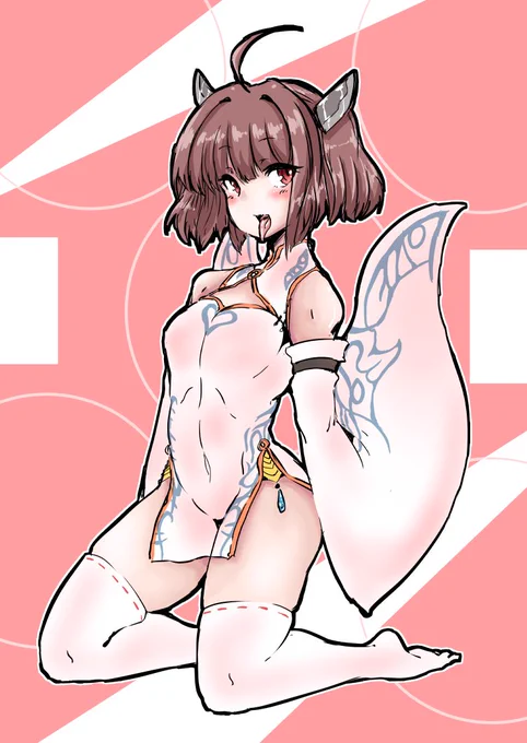 #きりたんキラキラ金曜日 
今日のチャイナドレスです 