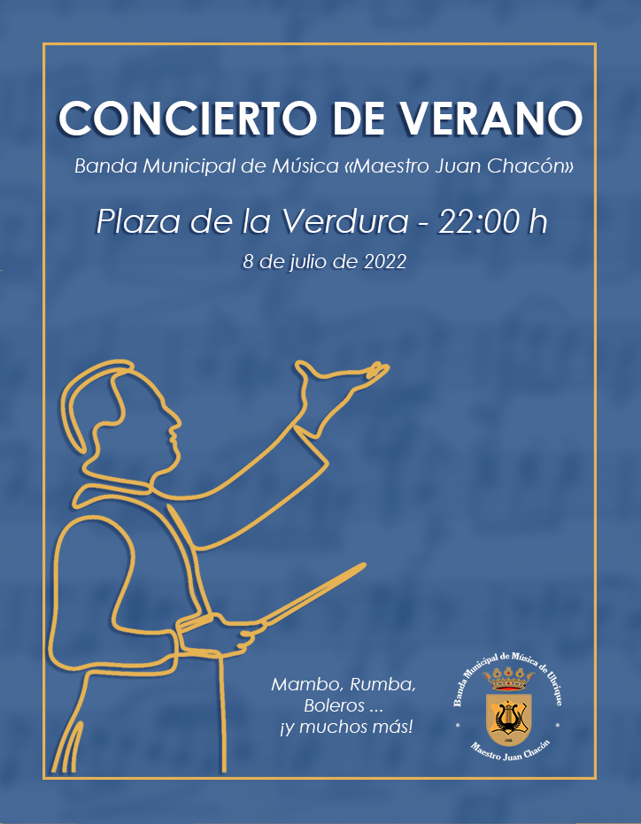 🔷 ¡Vuelven los conciertos de verano!

🎺 Concierto de Verano
📅 8 de julio de 2022
🕙 22:00 h
📍Plaza de la Verdura

#SuenaBMMU #BMMUCentenaria #SuenaUbrique #ConciertoDeVerano