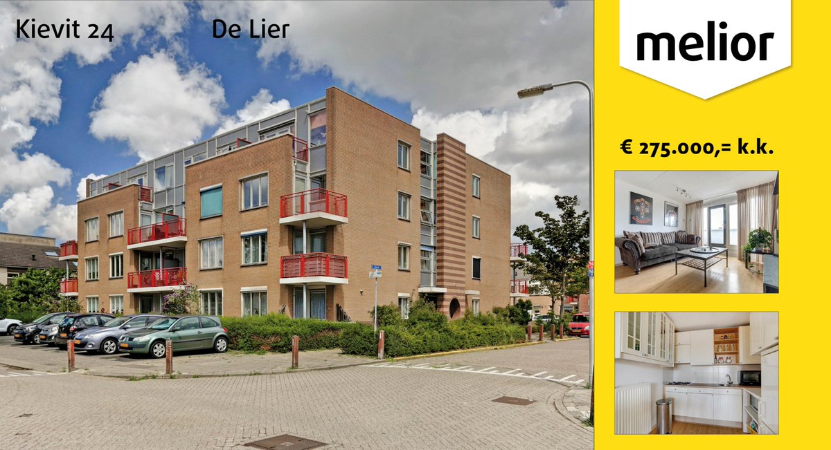 #Nieuw in de #verkoop Kievit 24 De Lier!
Dit top-appartement kijkt uit over heel De Lier, heeft een zonnig balkon en met het centrum, sportvelden en het park op loopafstand is het ideaal gelegen. Kom snel kijken!
Info: melior.nl/aanbod/woninga…