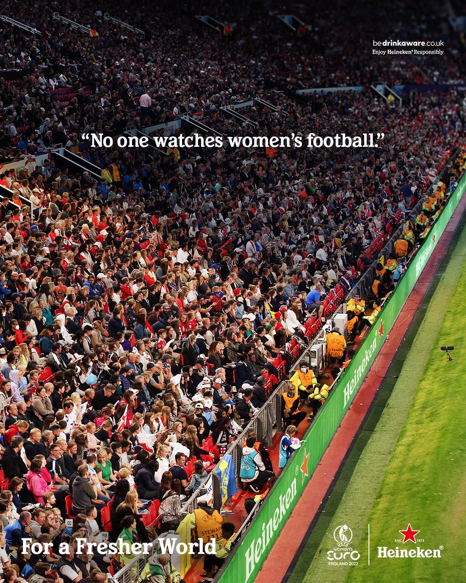 Cheers to the 68,781 people who broke a record on Wednesday. #CheersToAllFans #WEURO2022