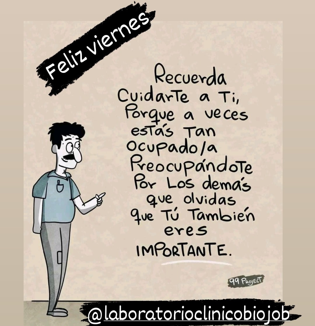 BiojobL's tweet image. Feliz #viernes ya saben a cuidarse!!
