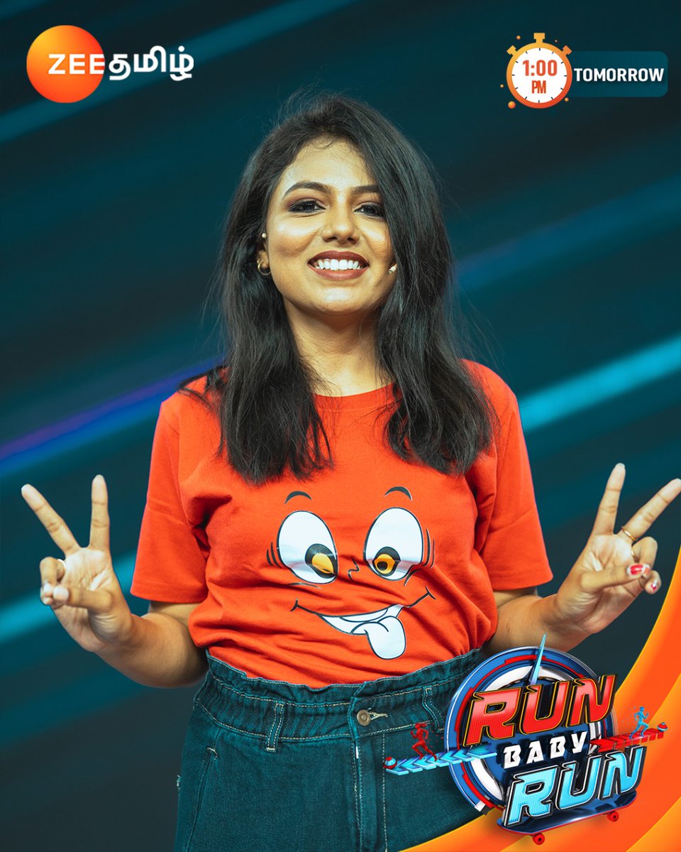 ZeeTamil's tweet photo. 💥🔥💥.!
Run Baby Run | Tomorrow 1.00PM.
#RunBabyRun #Zeetamil #Ashiq #Tara #Thapa #Karthick #Rjsaru #RjAshwini https://t.co/gC9yAjXToZ