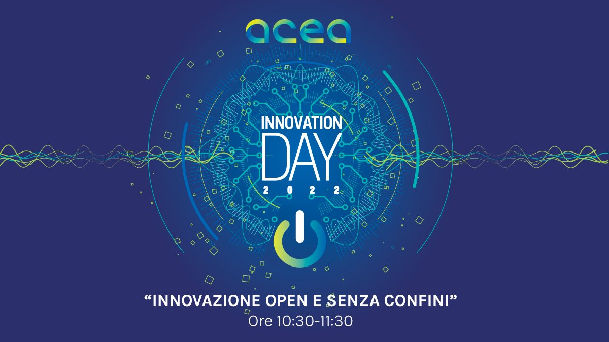 Al via oggi a Roma l’#AceaInnovationDay 2022. Parliamo di #openinnovation e nuove frontiere nel primo panel. Segui la diretta ➡️​ bit.ly/3ydO9Va  
#AceaGruppo