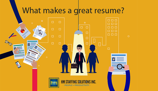 hmstaffinginc's tweet photo. A good and honest resume puts you in a better position to secure an #interview with the hiring manager. So, what makes a great resume? https://t.co/xfuxUQXG6E
#resume #goodresume #howtowriteagoodresume #Whatmakesagreatresume https://t.co/pSjLRSK5wY