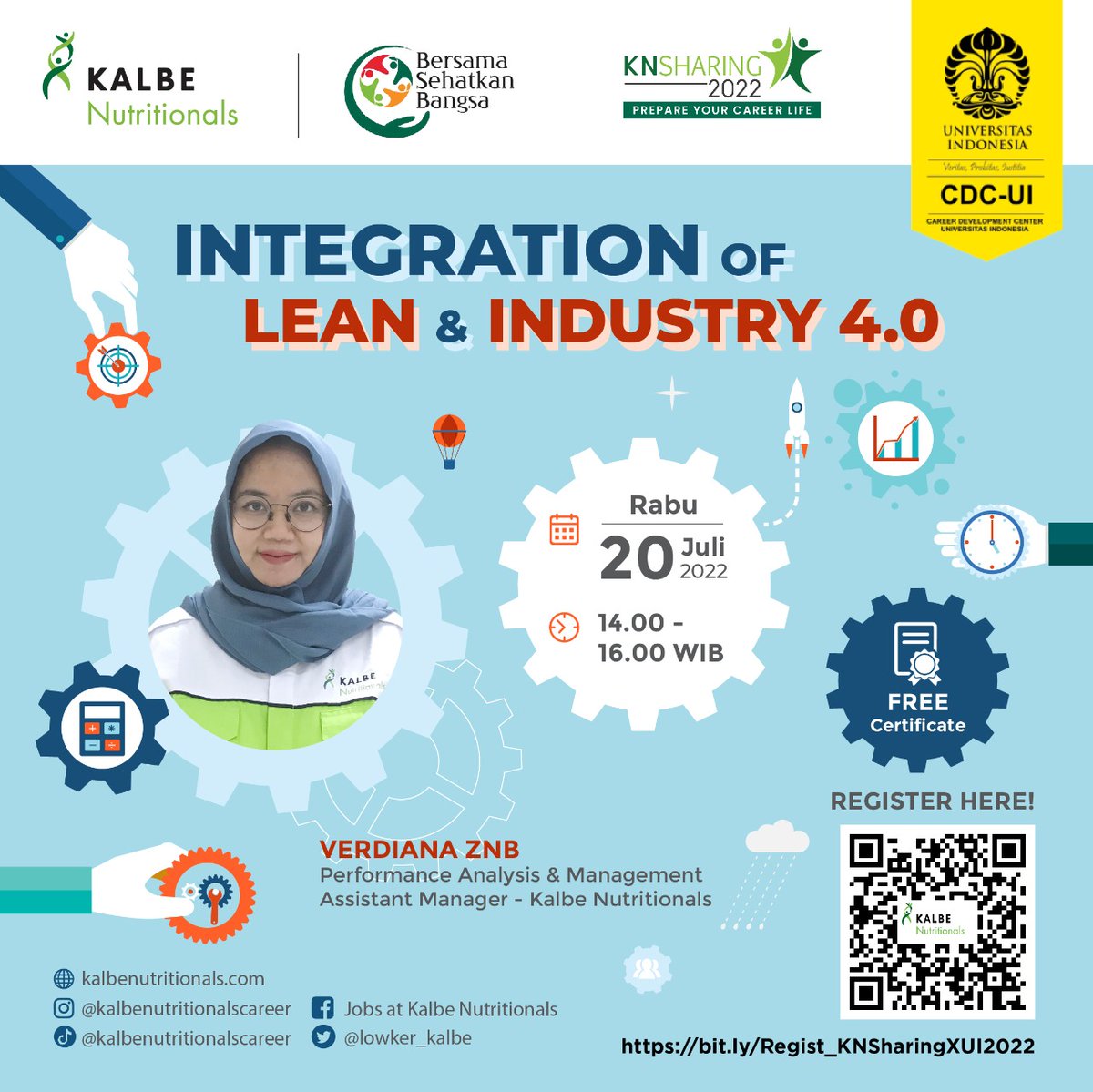 Lowker_KALBE's tweet photo. Halo, Sobat KN'ers!

KN Sharing  kali ini berkolaborasi dengan Universitas Indonesia akan mengadakan webinar dengan tema 𝐈𝐍𝐓𝐄𝐆𝐑𝐀𝐓𝐈𝐎𝐍 𝐎𝐅 𝐋𝐄𝐀𝐍 &amp; 𝐈𝐍𝐃𝐔𝐒𝐓𝐑𝐘 𝟒.𝟎

silahkan klik link di bawah ini untuk registrasi:
https://t.co/9nDr9ugvtW

yuk buruan daftar! https://t.co/q9Cx5mtbIR