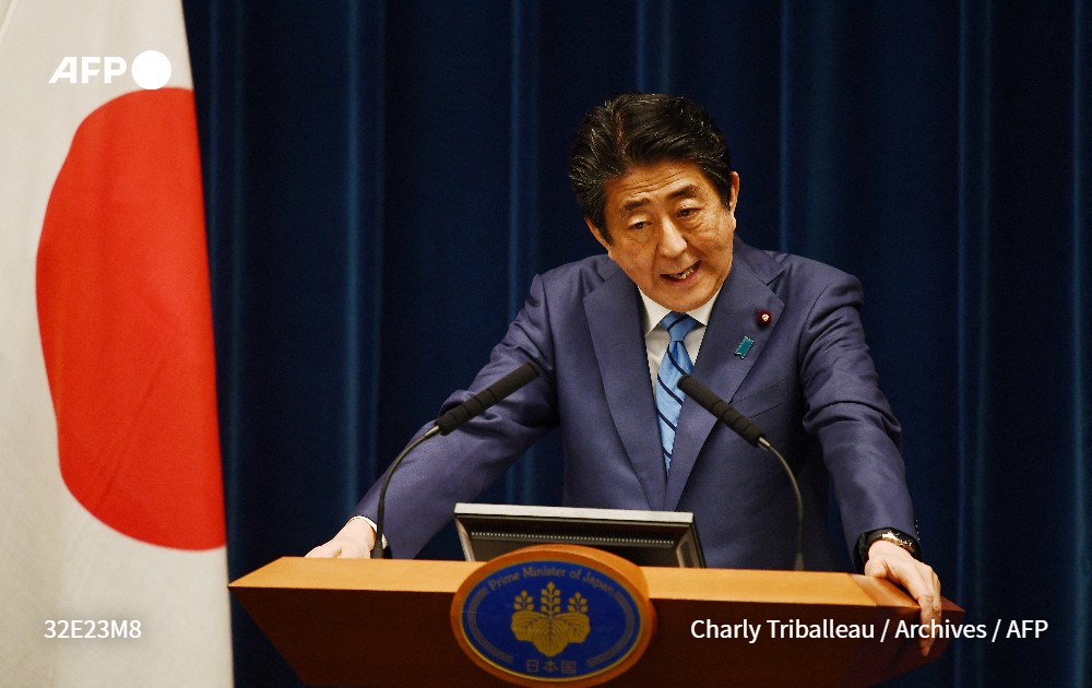 afpfr's tweet photo. L'ex Premier ministre japonais Shinzo Abe est décédé après son attaque par balles (médias) #AFP https://t.co/8UIZyN5c82