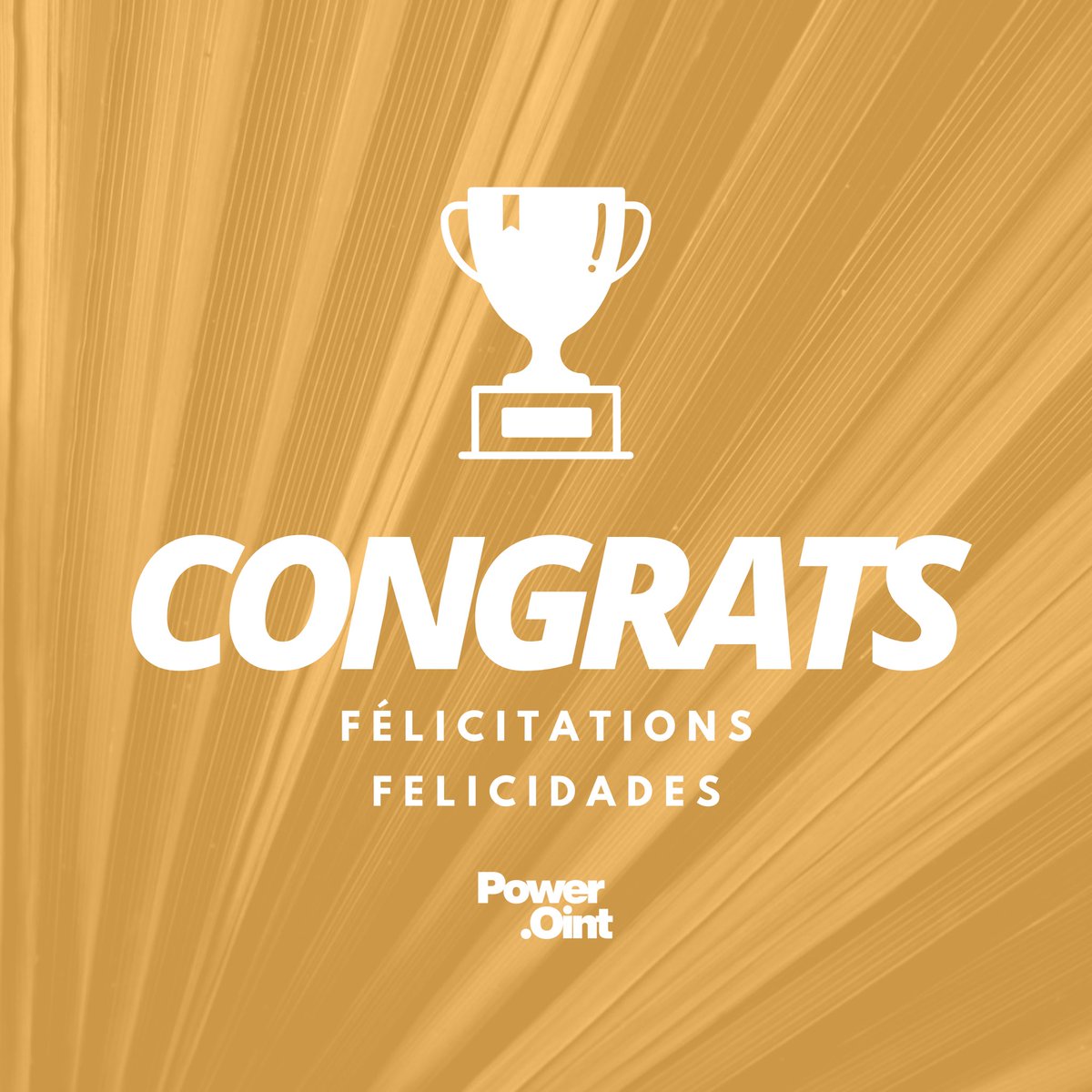 OintPower's tweet photo. #congratulations #felicidades #felicitations #cheering #win #victoria #victory https://t.co/nIPcFC5NQX