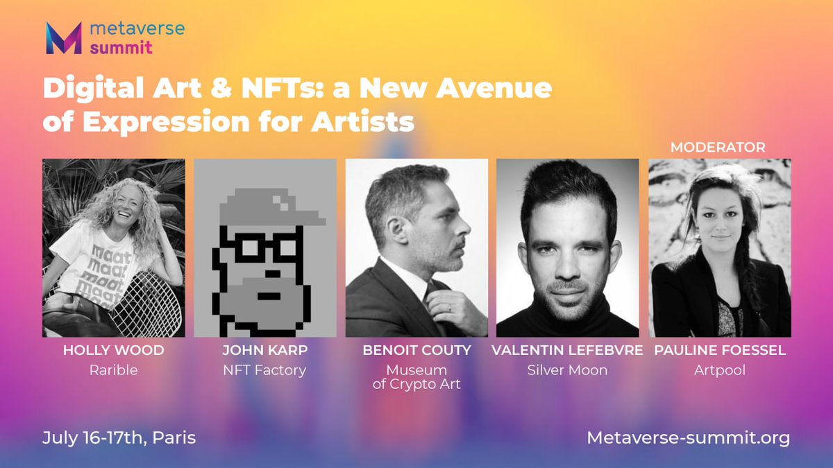 🔥Creativity takes courage and our #DigitalArt &amp; #NFT panel has it all !🔥#Web3 #Decentralization #Art