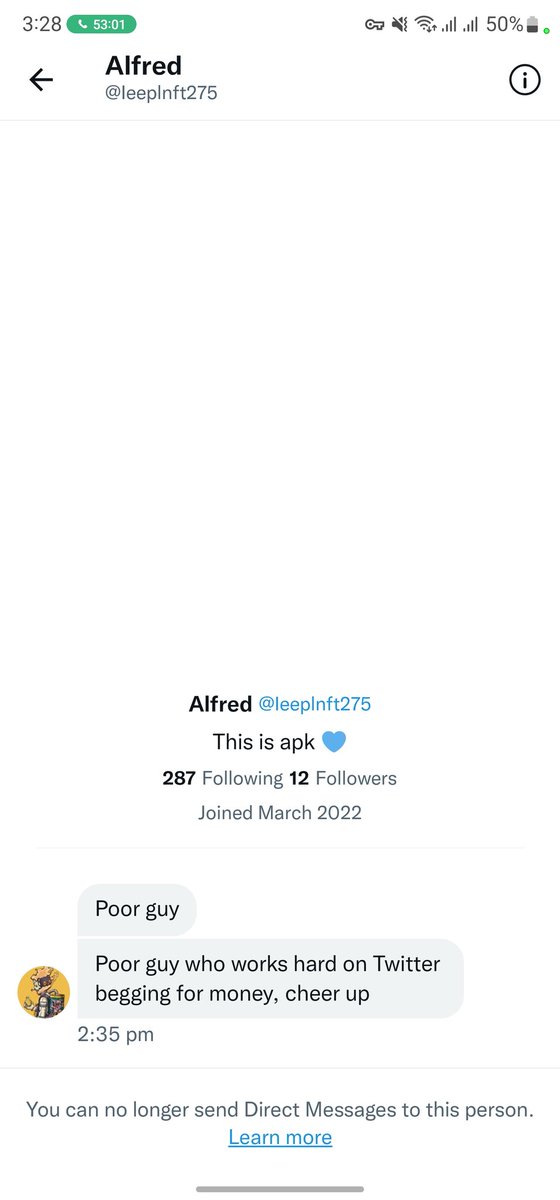LEEnft275's tweet photo. How scammers work he even put my monsta and my cv  and my bio wtf influencers
@Primatesnft
 I'll change my username with all capitals from now

Scammers https://t.co/gLaOfvFsNk