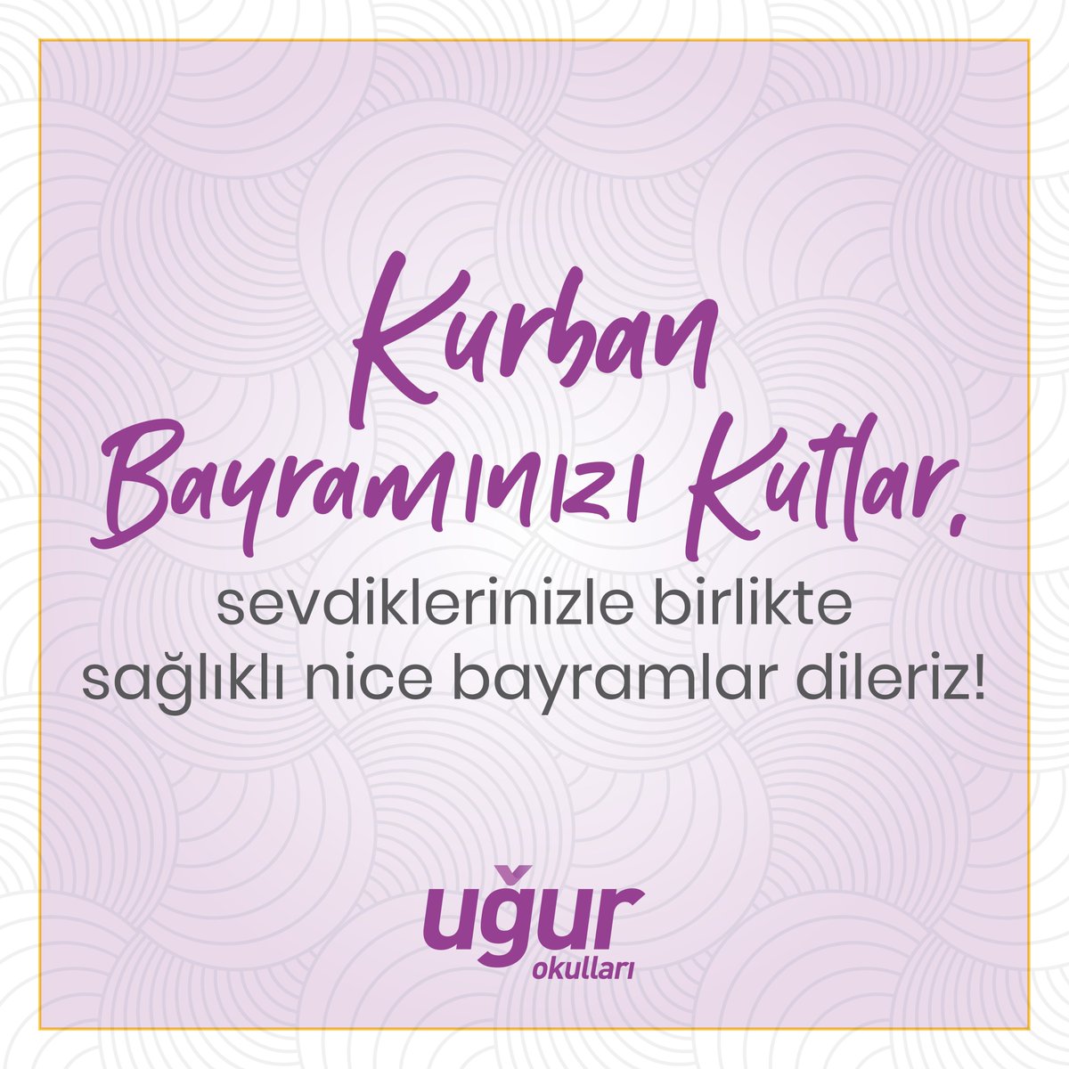 Sevdiklerinizle birlikte; sağlık, mutluluk ve huzur dolu bir bayram dileriz. 🍬💜

#KurbanBayramı