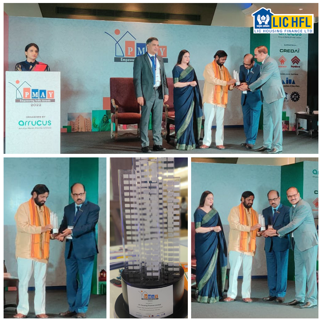 LIC_HFL's tweet photo. It's a moment of glory for LIC HFL!! We have been selected as a winner amongst Large Bank/NBFC/HFC Primary Lending Institutions (PLI) under PMAY scheme at the “PMAY- Empowering India awards 2022” held in New Delhi

#lichfl #empoweringindia #award #glory 

@mp_kaushal @MoHUA_India https://t.co/1y7ph64QQz
