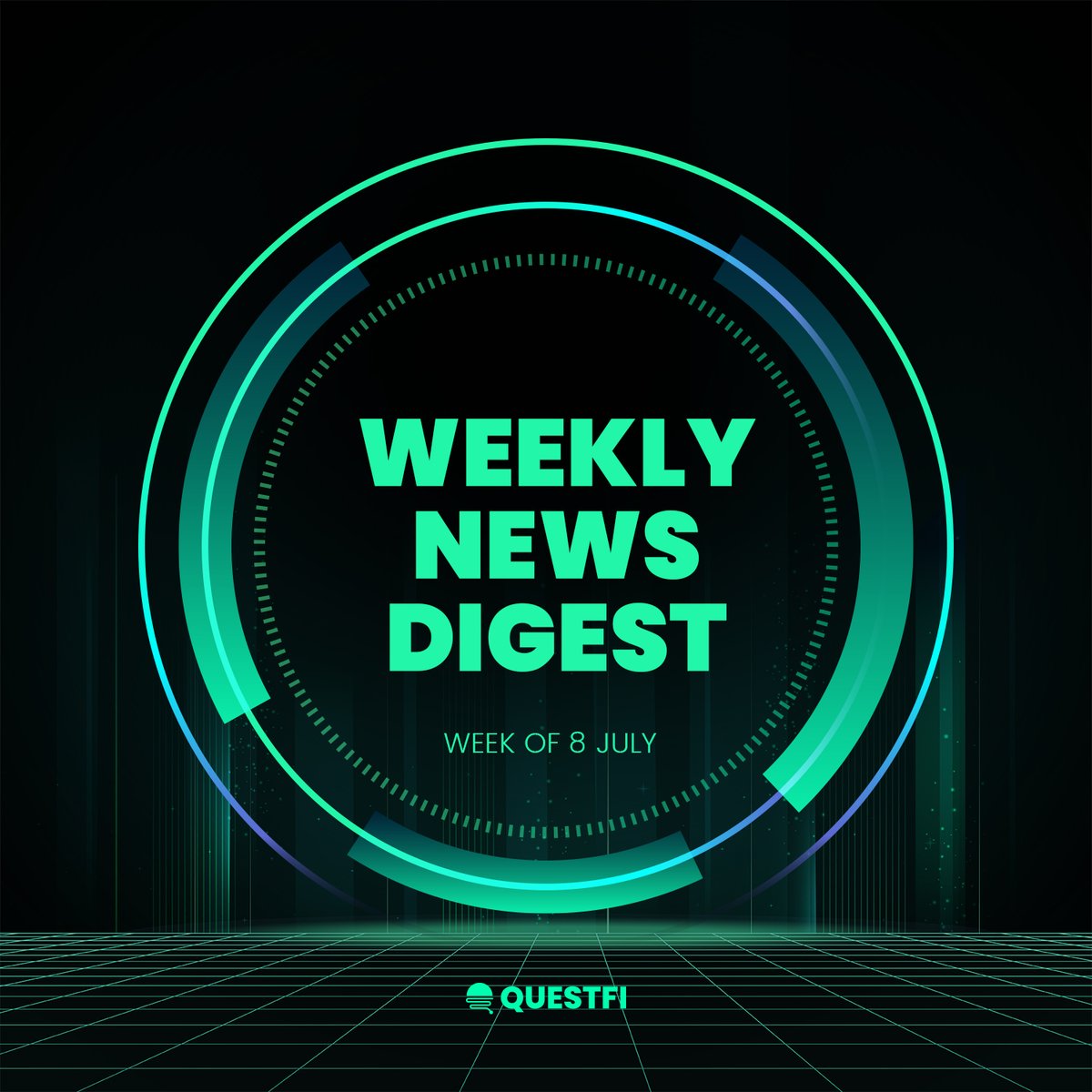 questfiofficial's tweet photo. Didn’t have time to look at what happened in the #Web3 &amp; #GameFi space? 😨 Keep on reading our weekly news digest brought to you by #QuestFi 🛠 https://t.co/N4Iisbzkxr