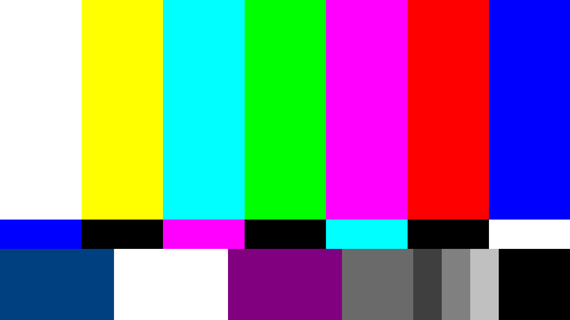 Телевизионная испытательная таблица TV Test pattern
