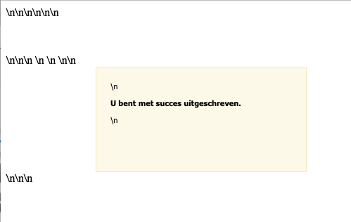 Yes, I have been unsubscribed