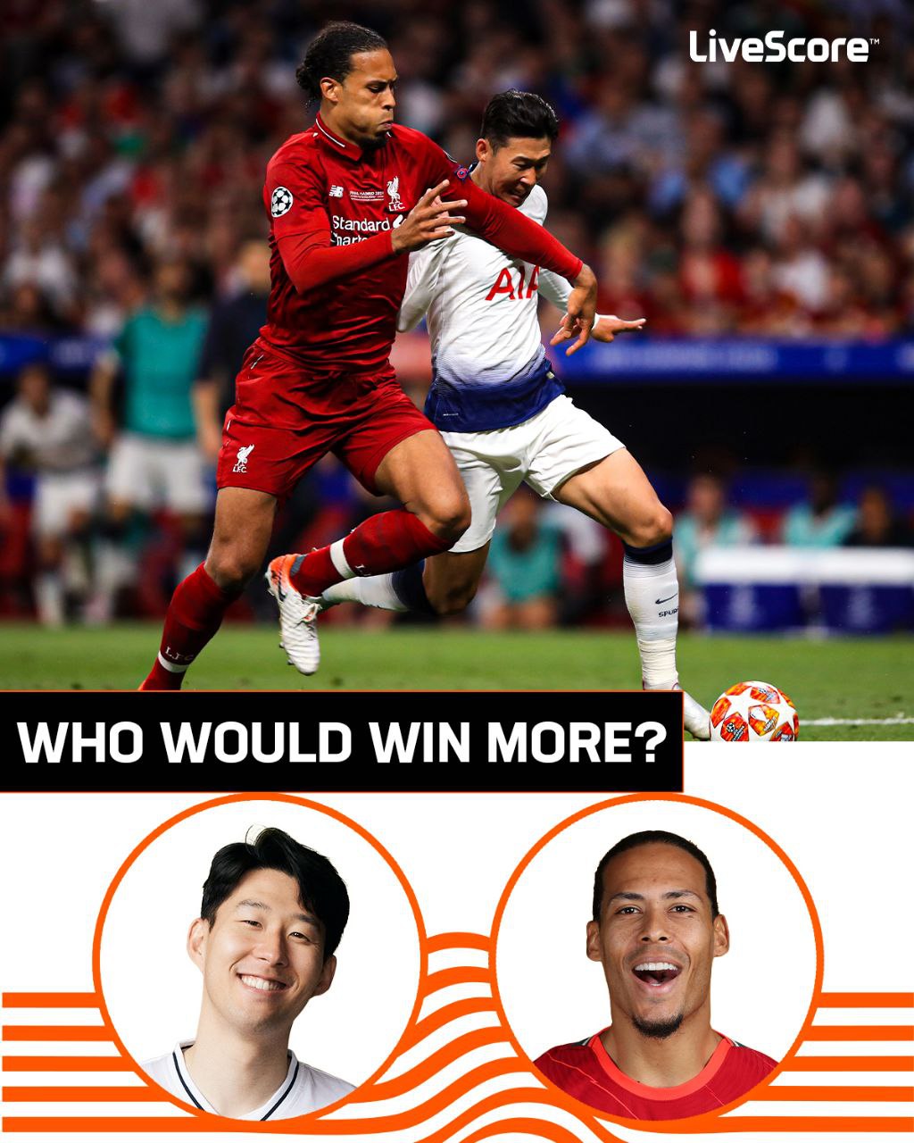 Happy birthday to both Virgil van Dijk and Heung-Min Son!    Out of 100 1v1 duels, who would win more? 