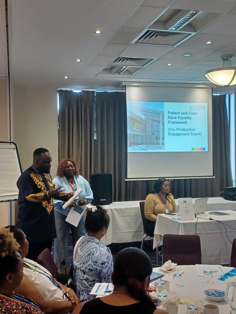 'Don't treat people how you want to be treated, treat them how they want to be treated - get to know their needs, views and opinions.' Wow what an incredible opening statement from @wmakala at PCREF Co-production event! Co-production really is the future of @NELFT and @nelftqis