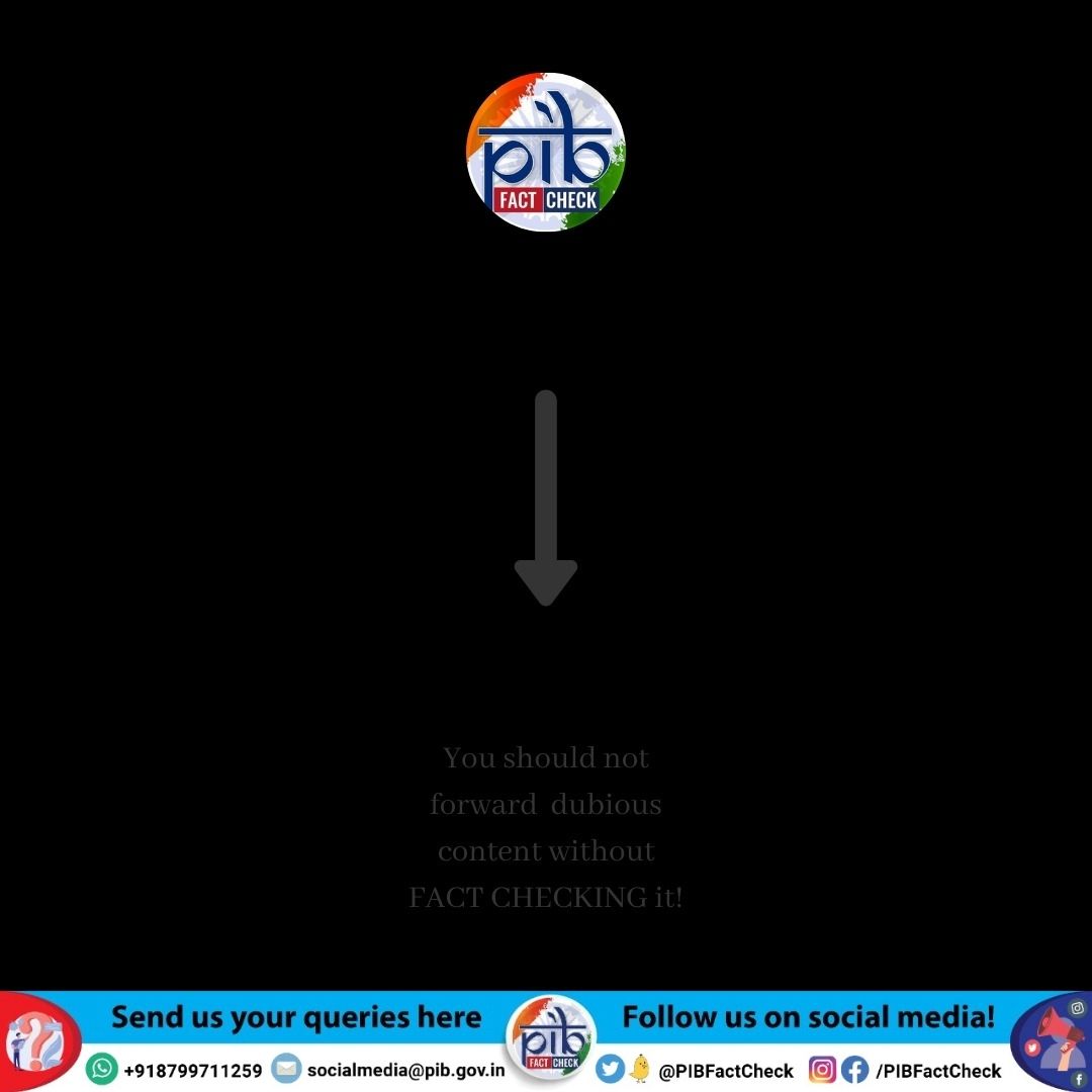 PIB Fact Check tweet media