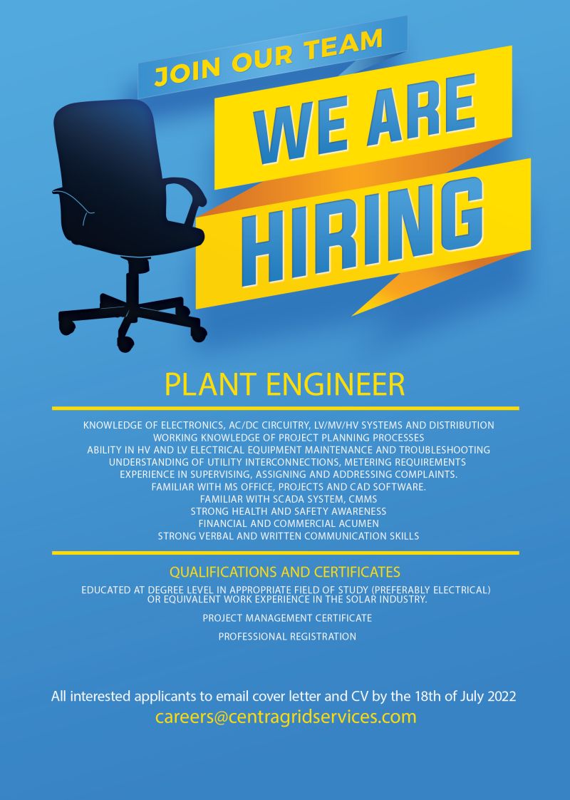 Centragrid's tweet photo. We are hiring! https://t.co/RKA1hgu36M