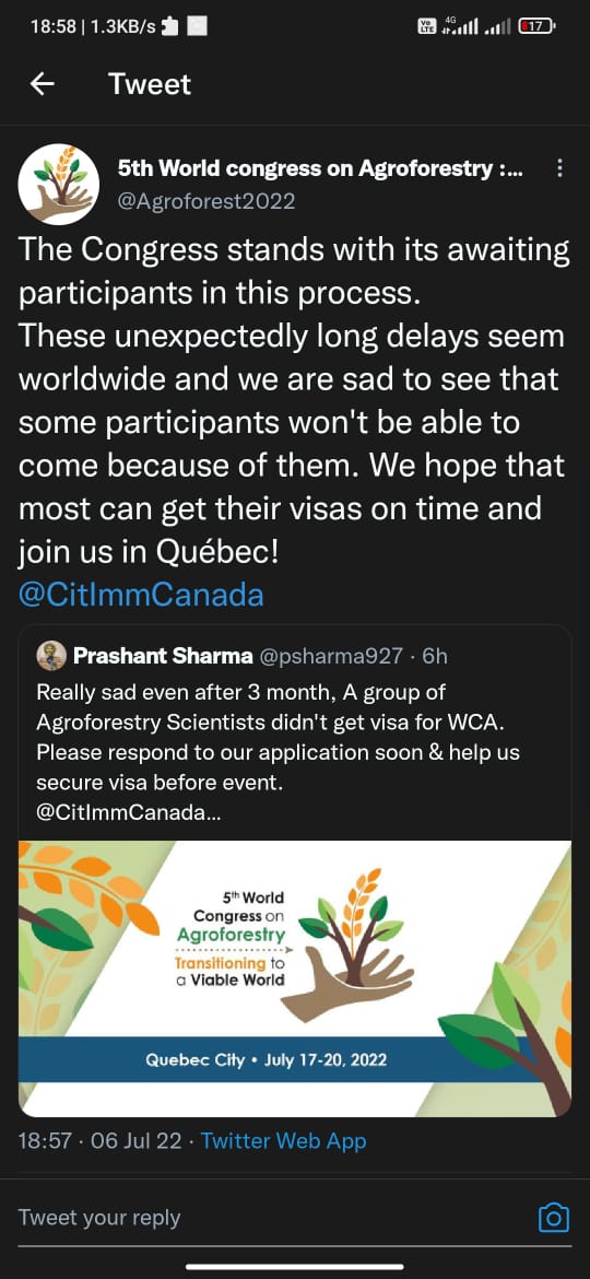 KajuAlok's tweet photo. @sanjg2k1 @ZeeNews @sanjg2k1 sir please help to get visa as it is a very good opportunity to participate in prestigious world Congress which we are going to miss just because of visa. Even if we have applied 3 month before https://t.co/Hbjkt8R86p