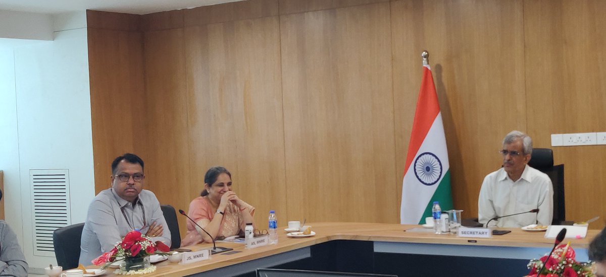 mnreindia's tweet photo. The meeting, which was held in association with @NSEFI_official  and SP Developer Association was attended by Industry Heads of leading solar organisations. https://t.co/KkDyDtJ4Yw