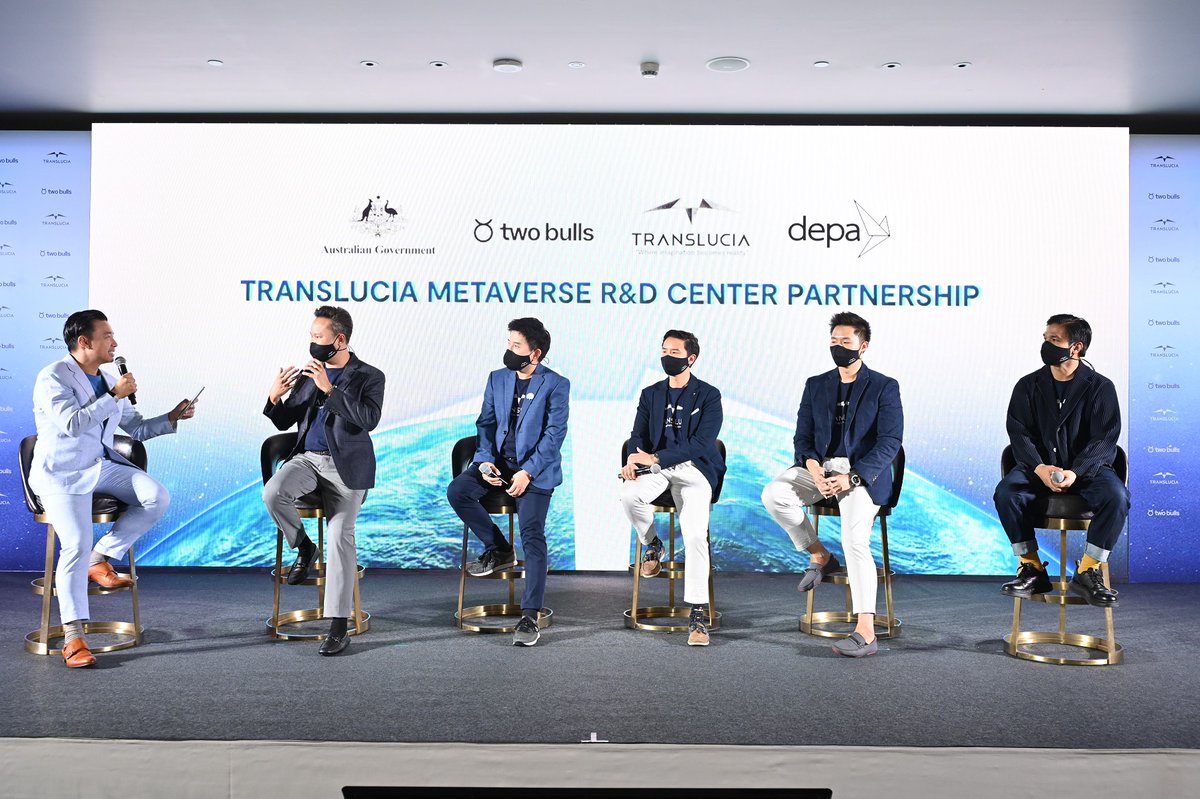 AusAmbBKK's tweet photo. 🎉Congratulations on the launch of Translucia’s US$100 million Metaverse R&amp;D Centre in Melbourne, a collaboration between Australian creative tech business Two Bulls and Thailand’s Translucia Global Innovation - developing Thailand’s first Metaverse virtual world. https://t.co/pjeSmZiLqf