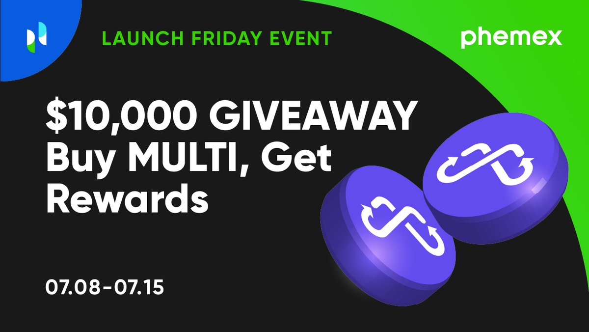 Phemex_official's tweet photo. Are you one of our 500 winners?🤩
Make sure to join our $MULTI giveaway now!🔽
https://t.co/WGkL3lNi2m
#launchfridayevent #MULTI #giveaway #cryptocurrency #phemex https://t.co/atRHVPwxso