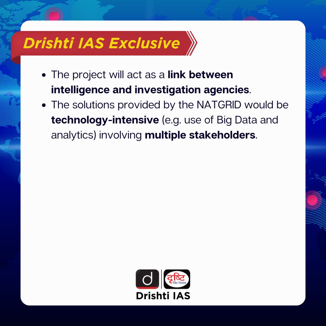 drishtiiaseng's tweet photo. Drishti IAS Exclusive is 'To-The-Point' coverage of important news topics to help you in your UPSC preparation. Stay tuned for more informative content.
#DrishtiExclusive #DrishtiIASExclusive #Natgrid #NationalIntelligenceGrid #CurrentAffairs #UPSC2022 #UPSC #DrishtiIASEnglish https://t.co/nf6L1qpfdV