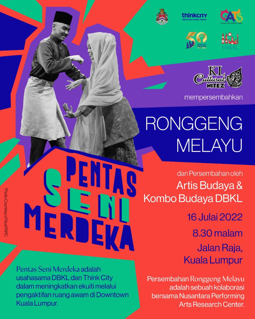 mythinkcity's tweet photo. Think City dan @DBKL2u menjemput anda bersama-sama kunjungi Pentas Seni Merdeka di Jalan Raja pada 16 Julai (Sabtu) dari 8:30 malam. 

Ayuh! Semua di jemput. 

#mythinkcity #pentassenimerdeka #buildbackbetter #klculturalnitez #dbkl #ronggengmelayu #dbkl #advancingmalaysia https://t.co/MAOF172iNl