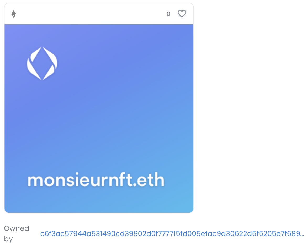 MonsieurNFT's tweet photo. I’m so stocked🤯
Following everyone who interact to this tweet that has .eth in his name #ens #ensdomains https://t.co/lQqRDuvyIN