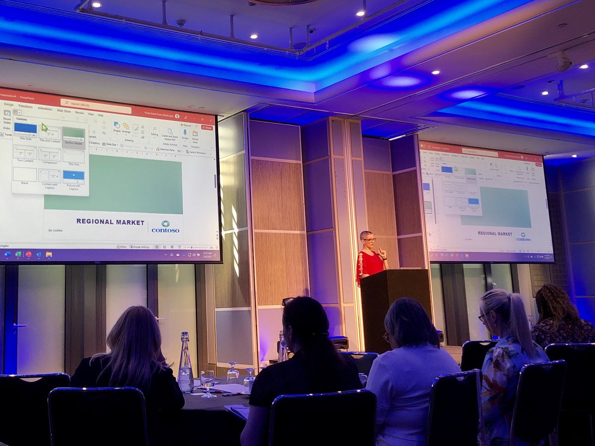 harmonyhelen's tweet photo. A-Ma-Zing! My jaw just hit the floor. There it is - #YouCompleteMe @redcapeco. In #Powerpoint, when your meeting contributors give you “Carefully Reformatted And Positioned” content. Easily make it fit your branded templates… #ESLive #CutTheCRAP 😳 https://t.co/Eqjt68TCwp