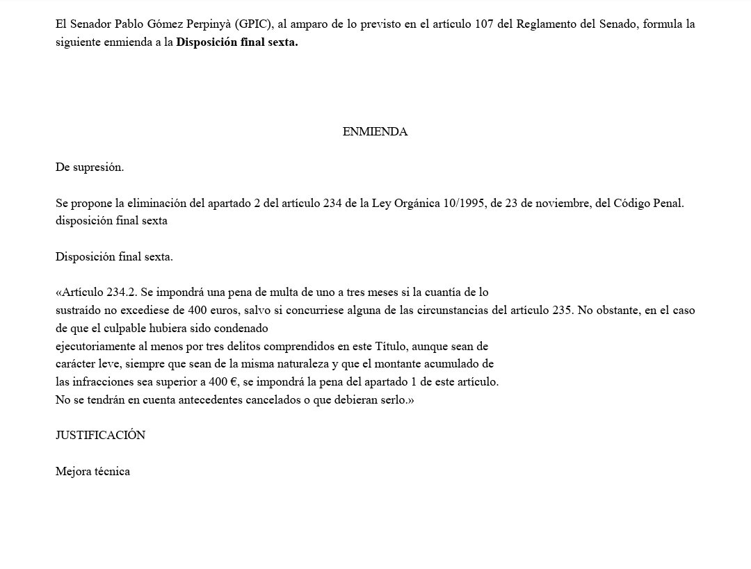 GenisBoadella's tweet photo. #políticaútil: El #PDECAT impulsem al Congrés el canvi al Codi Penal per castigar la #multireincidència dels #petitsfurts

#seguretat: Tothom es felicita per la proposta (la junta de #seguretat de #Barcelona també)

#hipocresia:Ara #Podemos al Senat intenta eliminar-ho via esmena https://t.co/GyCTNoLXho