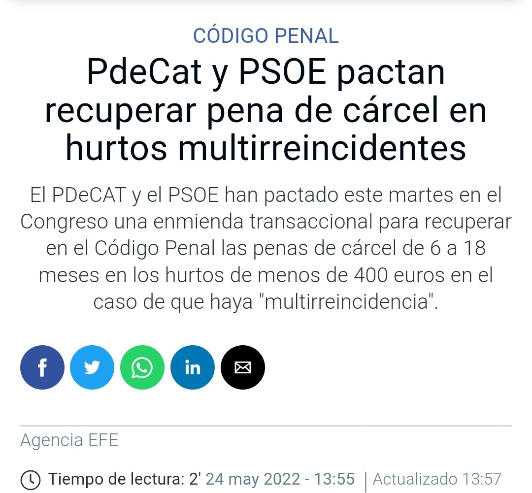 GenisBoadella's tweet photo. #políticaútil: El #PDECAT impulsem al Congrés el canvi al Codi Penal per castigar la #multireincidència dels #petitsfurts

#seguretat: Tothom es felicita per la proposta (la junta de #seguretat de #Barcelona també)

#hipocresia:Ara #Podemos al Senat intenta eliminar-ho via esmena https://t.co/GyCTNoLXho