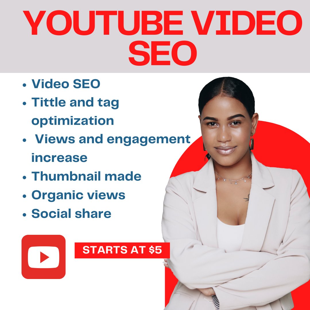 digitalbee_bd's tweet photo. How will you benefit?

Get more views and Interactions
Rank Your Video Higher in YouTube &amp; Google
Being more suggested by YouTube Algorithm.
Order on fiverr : https://t.co/4ImblAey3r

#youtubeseo #youtubemanager #youtubegrow #videoseo https://t.co/yXERXTyxWp