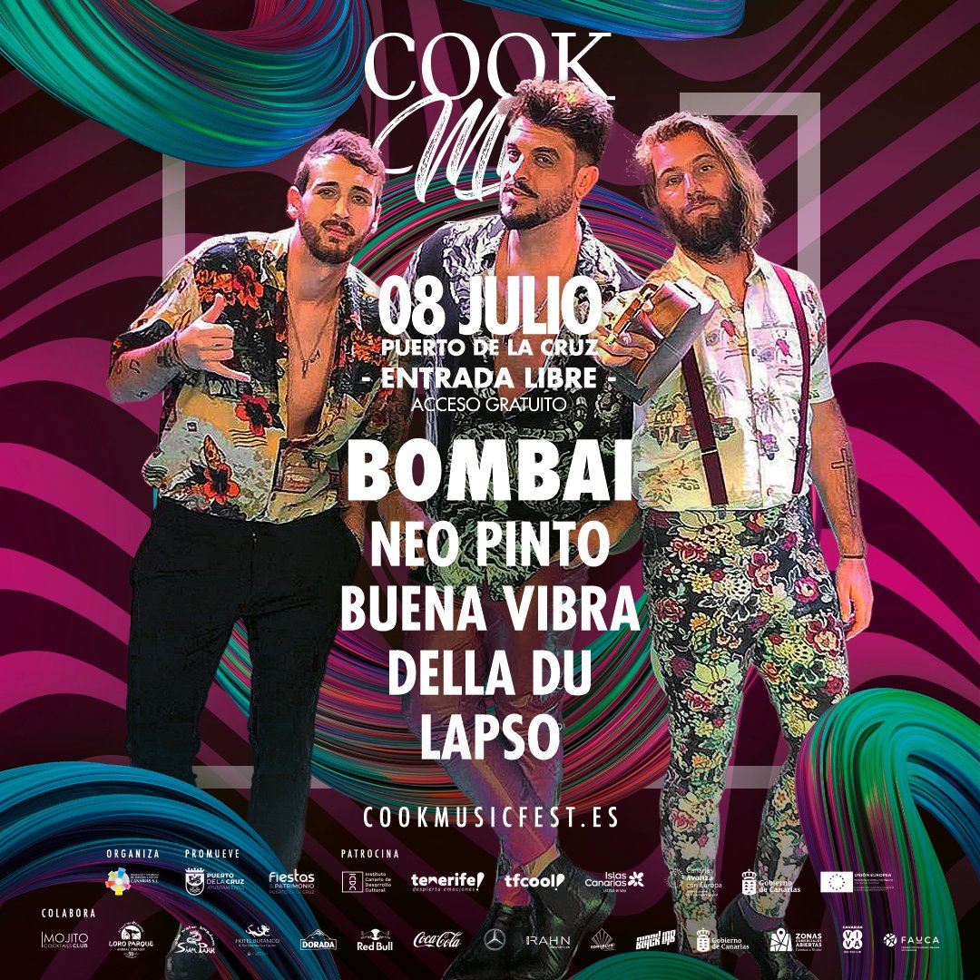 𝐇𝐎𝐘 𝐂𝐎𝐌𝐈𝐄𝐍𝐙𝐀 el #CookMusicFest ‼🚀
Tic-tac, tic-tac...⏱💥NOS VEMOS ESTA TARDE ‼️🤟🏽
‼𝐄𝐍𝐓𝐄𝐍𝐓𝐑𝐀𝐃𝐀 𝐋𝐈𝐁𝐑𝐄🔜 𝐀𝐂𝐂𝐄𝐒𝐎 𝐆𝐑𝐀𝐓𝐔𝐈𝐓𝐎‼
🔥🔥Are you ready ⁉️🔥