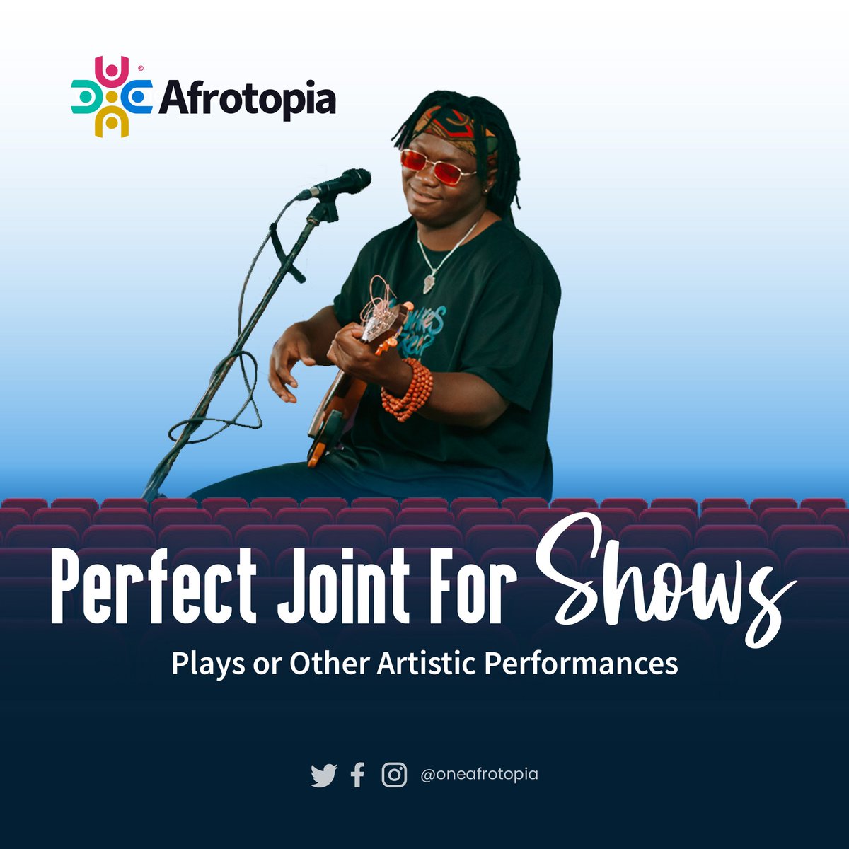 AfrotopiaZw's tweet photo. Our theatre can host theatrical 🎭 and musical 🎶 performances, lectures, and any event where seating is needed for a good 100 guests in a heartbeat. 
Don’t suffocate yourself thinking too hard. Get in touch for more deets. 
#afrotopiazw #Zimbabwe #creatives #creativesafespace https://t.co/9uXWXgzMd4