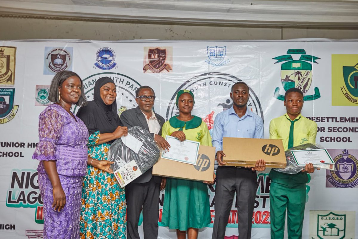 Press Release 8th July 2022.

The Representative for Lagos Central Senatorial District in the Nigerian Youth Parliament; Abdulmumin Edidi hosts inter-secondary school debate on drug abuse, presents winners with Laptops, Mobile Tablets etc.
