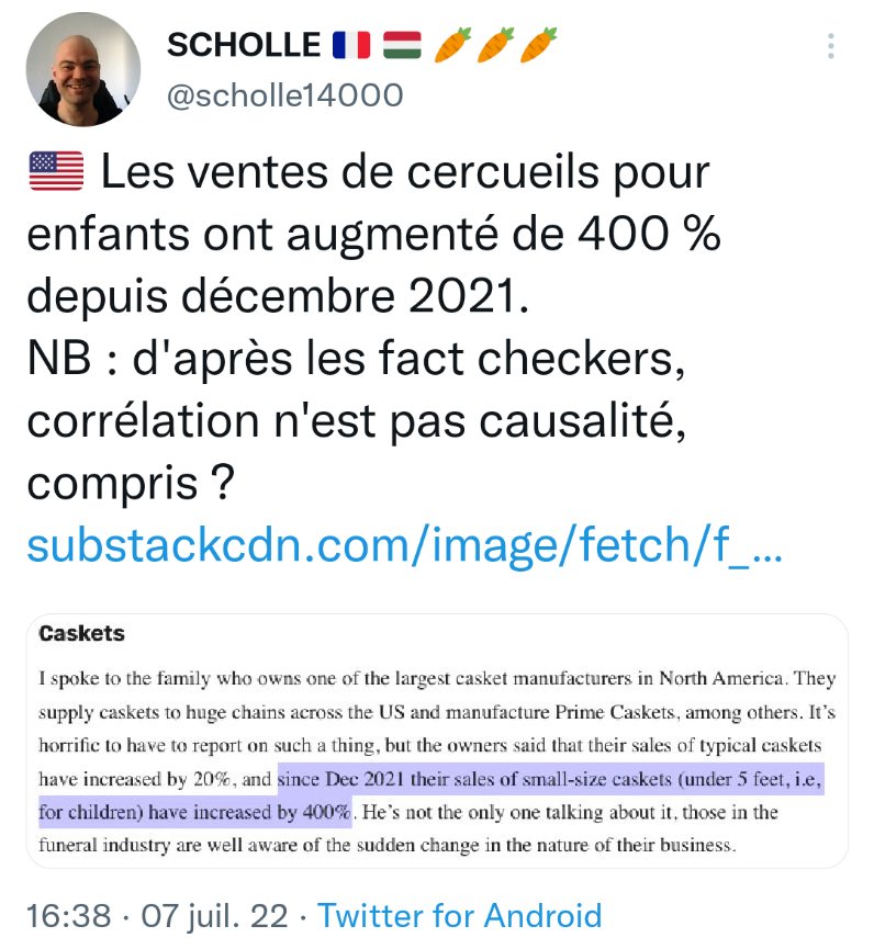 scholle14000's tweet photo. Twitter a divisé par trois le nombre de likes et de retweets de ce tweet. On aurait préféré que Twitter divise par trois l'influence des marchands de poison mortel. https://t.co/xXLIcy8Ut9