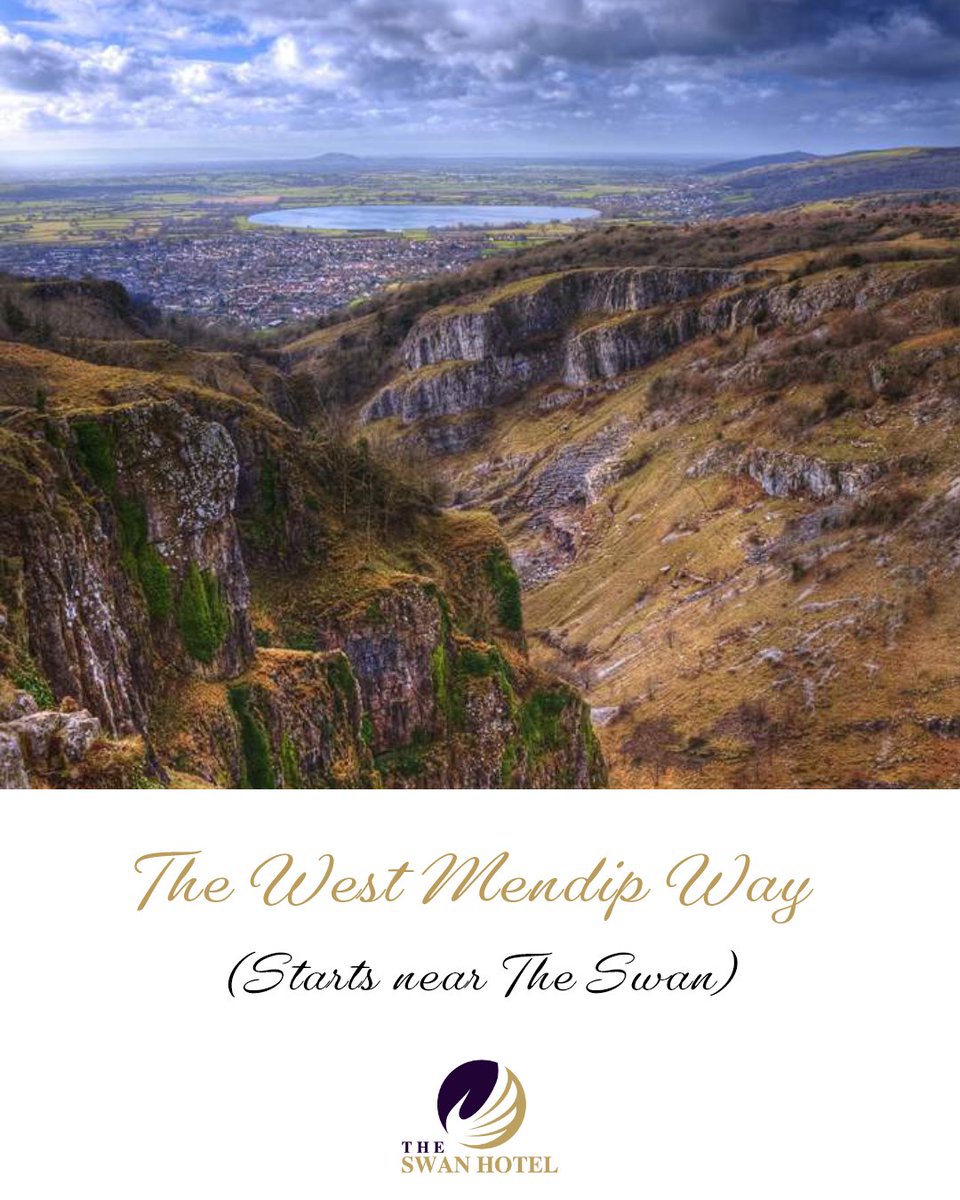 BWSwanHotel's tweet photo. Summer Day Trip Idea #4 - The West Mendip Way.

This Way starts just outside of Wells Cathedral &amp; takes hikers along 30 miles of beautiful Somerset countryside, ending by Uphill Cliffs (if walking from Wells), just a short walk from Weston Super Mare beach. https://t.co/vdxsSrX7Q6
