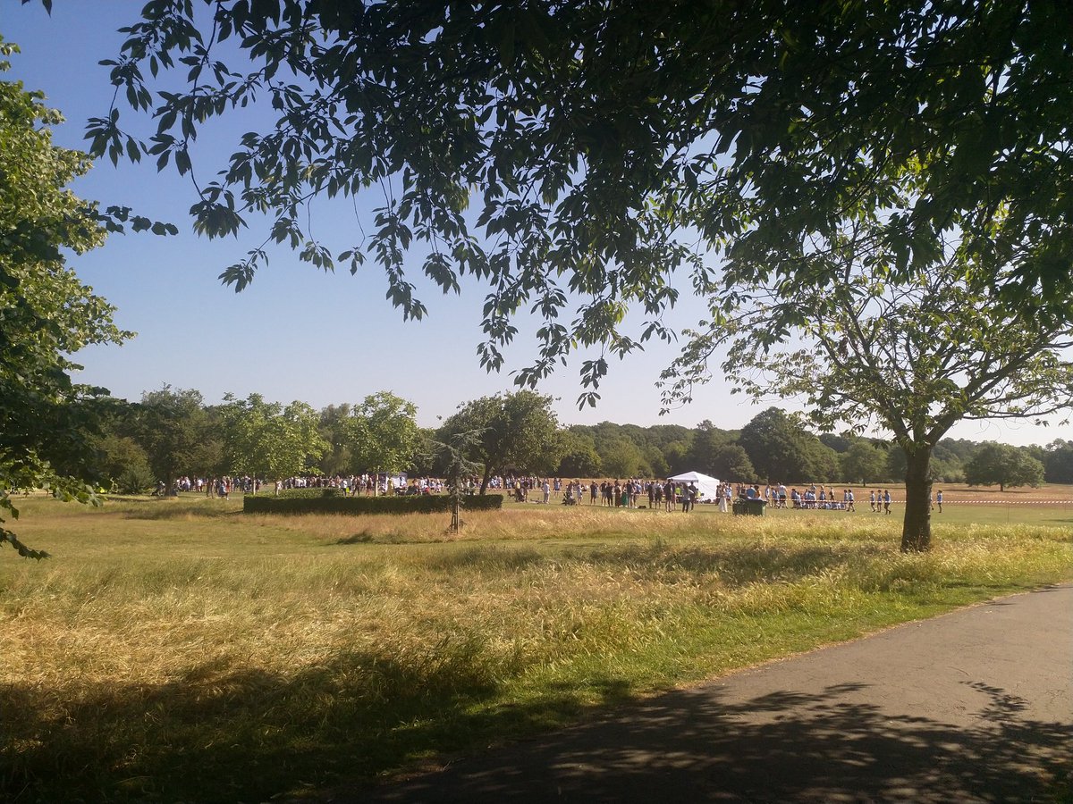 PhilBurkett's tweet photo. Another glorious morning in #ElthamParkSouth. And another local school have their sports day. Using EPS to its full potential.  Sunlight and fresh air. 7/8 fully marked out Tennis courts but no football pitches! Is this right?  @Royal_Greenwich @SEninemag @ThisisEltham https://t.co/eBITqTlLNk