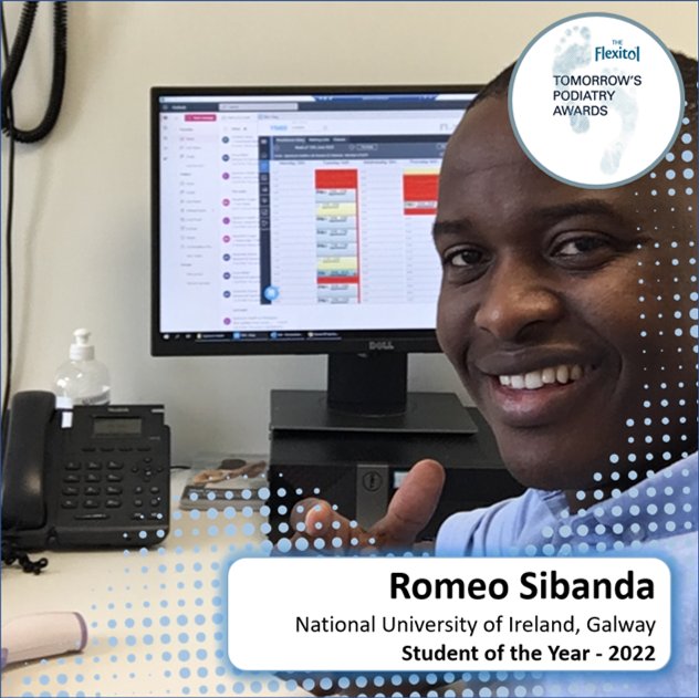 TomorrowsPods's tweet photo. Romeo impressed the judges with both his academic achievement commitment to Podiatry. @podmednuig taking the student of the year for the fourth year running, will they make it a fifth next year?

#tomorrowspods #nextgenpods #RCPOD22 https://t.co/lpdL0nIeLy