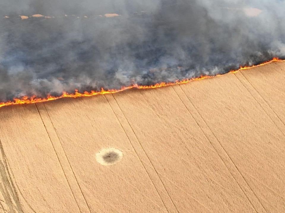 Russia’s troops set fire to grain fields in Ukraine’s fertile Zaporizhzhia region. Remember this picture every time Russians say they care about global food security. Millions of people across the world will face hunger - because Russia launched a brutal war against Ukraine.