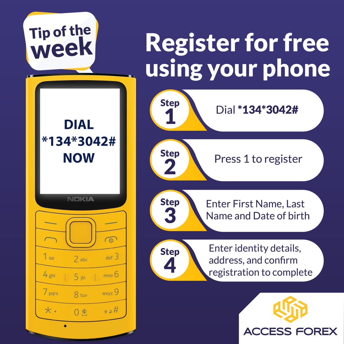accessforex_com's tweet photo. If you are in South Africa you can register for free using your phone.
#tipoftheweek https://t.co/vZFHVhStAN