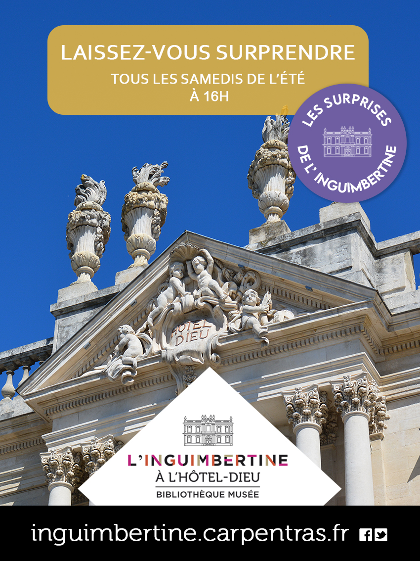 🎉  Cette année, on vous propose un programme de l'été sous forme de surprise hebdomadaire ! 😉  

Venez vous laisser surprendre tous les samedis ! 🎁

#carpentras