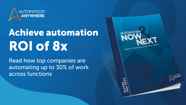 Michael_W_Weiss's tweet photo. ☁️ Cloud is the future of #automation. See how leading organizations are achieving 8.5x ROI and get key insights to optimize your program. Get the 2022 Automation Now &amp; Next Report #NowandNext @Automationanywh https://t.co/e3WQLN4htX https://t.co/Ic9BQTp8e9