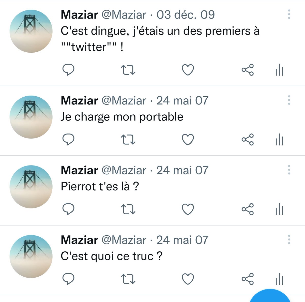 Comment impressionner son fils de 14 ans ? En montrant que tu étais un des premiers sur Twitter et que ton compte est ton prénom 😉